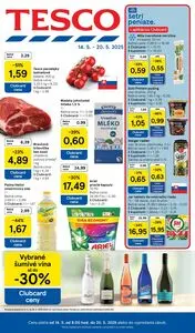 Propagačné noviny TESCO, platné od 2025-05-14 do 2025-05-20.