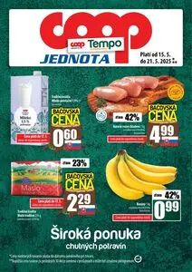 Propagačné noviny COOP, platné od 2025-05-15 do 2025-05-21.