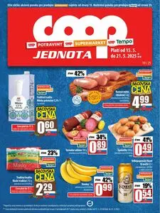 Propagačné noviny COOP, platné od 2025-05-15 do 2025-05-21.