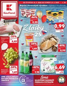 Propagačné noviny Kaufland, platné od 2025-05-15 do 2025-05-21.