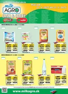 Propagačné noviny milk AGRO, platné od 2025-05-21 do 2025-05-27.
