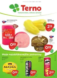 Propagačné noviny Terno, platné od 2025-05-22 do 2025-05-28.