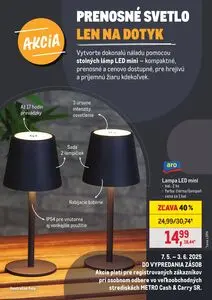 Propagačné noviny METRO, platné od 2025-05-07 do 2025-06-03.