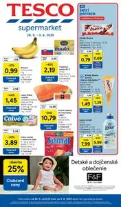 Propagačné noviny TESCO, platné od 2025-05-28 do 2025-06-03.