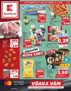 Propagačné noviny Kaufland, platné od 2025-05-29 do 2025-06-04.