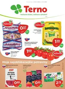 Propagačné noviny Terno, platné od 2025-05-29 do 2025-06-04.
