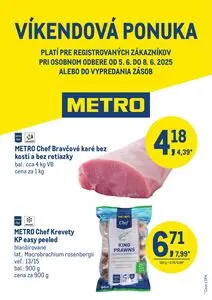 Propagačné noviny METRO, platné od 2025-06-05 do 2025-06-08.