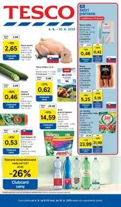 Propagačné noviny TESCO, platné od 2025-06-04 do 2025-06-10.