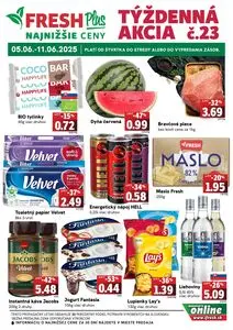 Propagačné noviny FRESH, platné od 2025-06-05 do 2025-06-11.