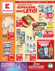 Propagačné noviny Kaufland, platné od 2025-06-05 do 2025-06-11.