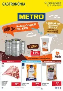 Propagačné noviny METRO, platné od 2025-05-21 do 2025-06-17.