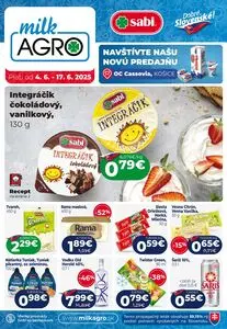 Propagačné noviny milk AGRO, platné od 2025-06-04 do 2025-06-17.