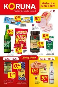 Propagačné noviny KORUNA, platné od 2025-06-06 do 2025-06-18.