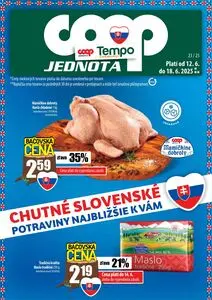 Propagačné noviny COOP, platné od 2025-06-12 do 2025-06-18.