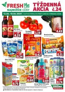 Propagačné noviny FRESH, platné od 2025-06-12 do 2025-06-18.