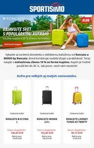 Propagačné noviny SPORTISIMO, platné od 2025-06-15 do 2025-06-19.