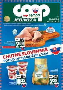Propagačné noviny COOP, platné od 2025-06-19 do 2025-06-25.