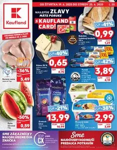 Propagačné noviny Kaufland, platné od 2025-06-19 do 2025-06-25.