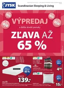 Propagačné noviny JYSK, platné od 2025-05-28 do 2025-07-01.