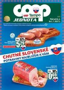 Propagačné noviny COOP, platné od 2025-06-26 do 2025-07-02.