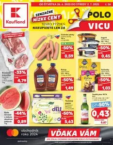 Propagačné noviny Kaufland, platné od 2025-06-26 do 2025-07-02.