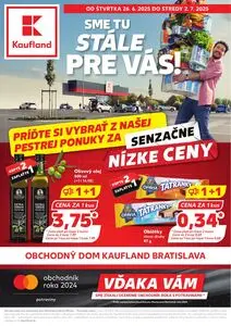 Propagačné noviny Kaufland, platné od 2025-06-26 do 2025-07-02.