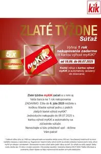 Propagačné noviny kik, platné od 2025-06-27 do 2025-07-06.