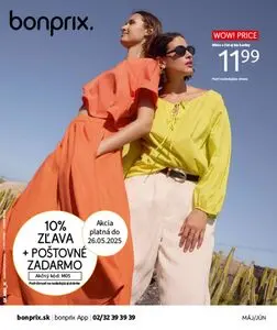 Propagačné noviny bonprix, platné od 2025-05-27 do 2025-07-07.