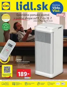 Propagačné noviny LIDL, platné od 2025-07-07 do 2025-07-13.