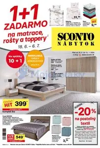 Propagačné noviny SCONTO, platné od 2025-06-18 do 2025-07-15.