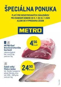 Propagačné noviny METRO, platné od 2025-07-09 do 2025-07-15.