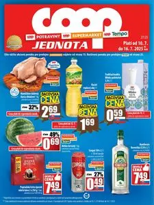 Propagačné noviny COOP, platné od 2025-07-10 do 2025-07-16.