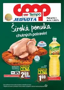 Propagačné noviny COOP, platné od 2025-07-10 do 2025-07-16.
