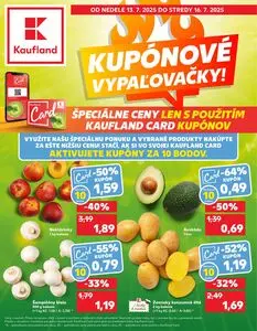 Propagačné noviny Kaufland, platné od 2025-07-13 do 2025-07-16.