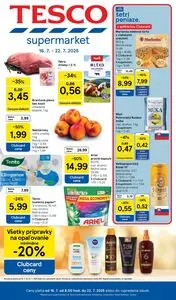Propagačné noviny TESCO, platné od 2025-07-16 do 2025-07-22.