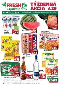 Propagačné noviny FRESH, platné od 2025-07-17 do 2025-07-23.