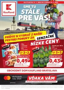 Propagačné noviny Kaufland, platné od 2025-07-17 do 2025-07-23.
