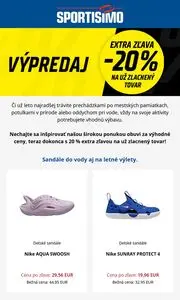 Propagačné noviny SPORTISIMO, platné od 2025-07-22 do 2025-07-26.