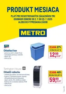 Propagačné noviny METRO, platné od 2025-07-02 do 2025-07-29.