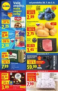 Propagačné noviny LIDL, platné od 2025-07-28 do 2025-08-03.