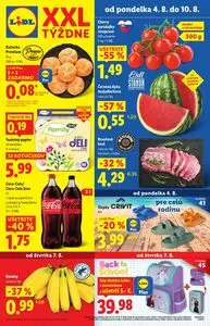 Propagačné noviny LIDL, platné od 2025-08-04 do 2025-08-10.