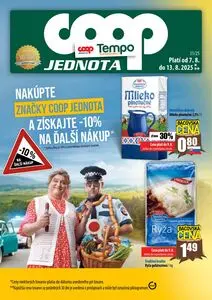 Propagačné noviny COOP, platné od 2025-08-07 do 2025-08-13.