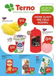 Propagačné noviny Terno, platné od 2025-08-07 do 2025-08-13.