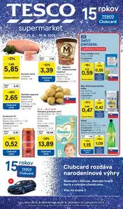Propagačné noviny TESCO, platné od 2025-08-13 do 2025-08-19.