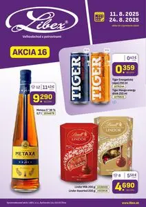 Propagačné noviny Libex, platné od 2025-08-11 do 2025-08-24.