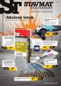 Propagačné noviny Stavmat Stavebniny, platné od 2025-06-16 do 2025-08-30.