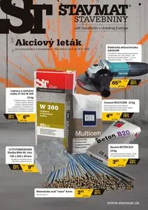 Propagačné noviny Stavmat Stavebniny, platné od 2025-06-16 do 2025-08-30.