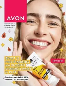 Propagačné noviny AVON, platné od 2025-08-01 do 2025-08-31.