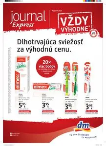 Propagačné noviny dm, platné od 2025-08-15 do 2025-08-31.