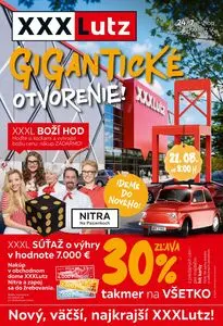 Propagačné noviny XXXLutz, platné od 2025-08-21 do 2025-08-31.